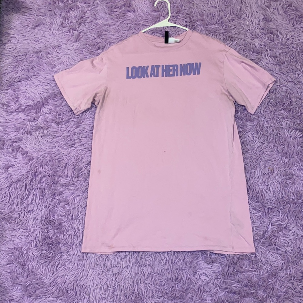 Purple over size shirt